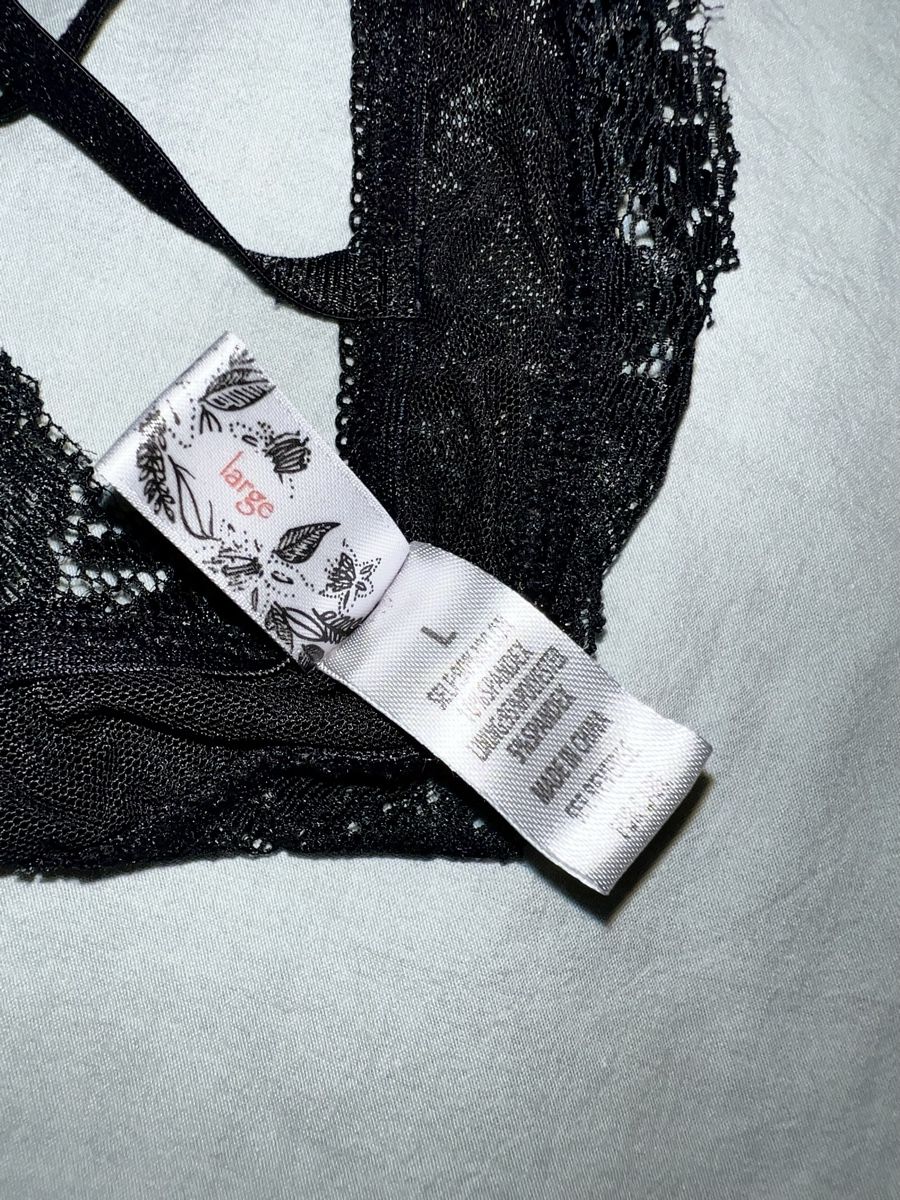 Autres dessous: Romantisches Bralette Spitze Schwarz Grösse L neuwertig  – Neuf (Voir description) à Zürich par Klimbim87 3