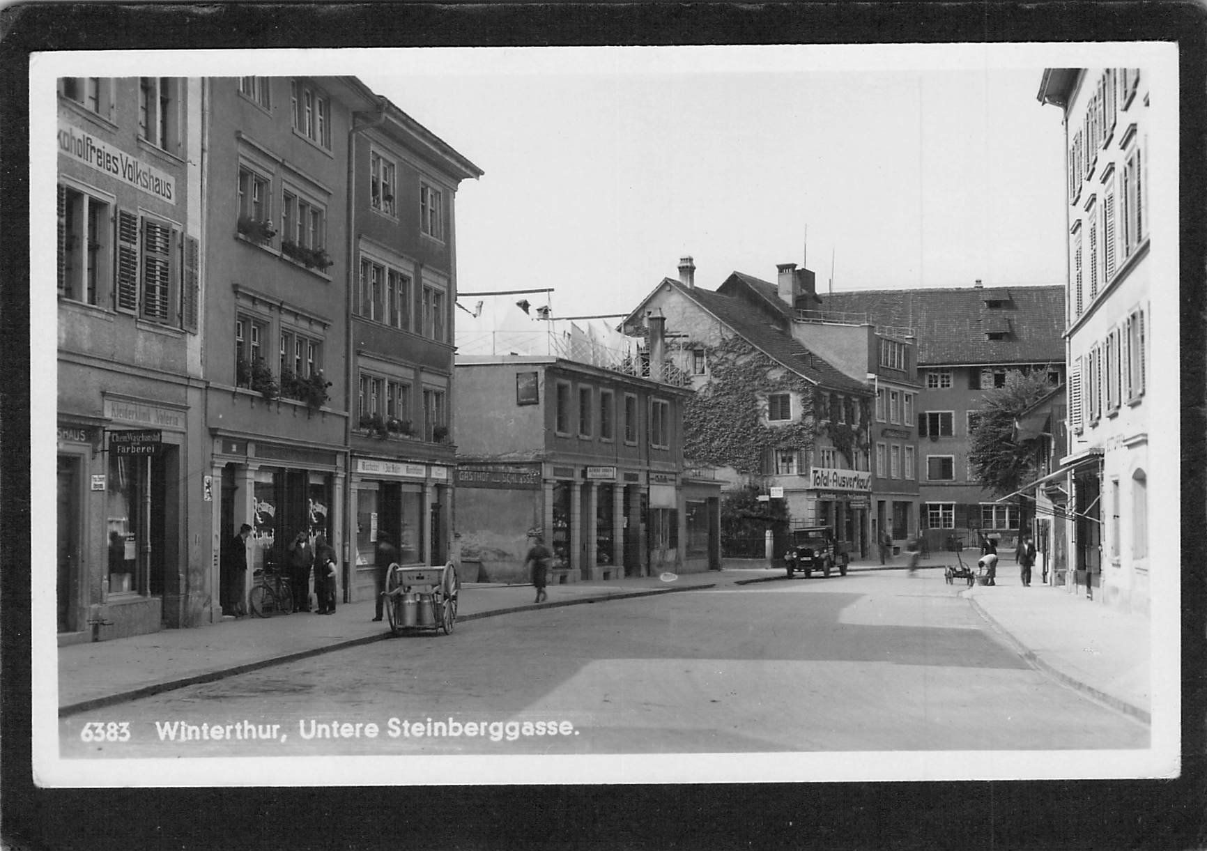 Cartoline postali: Winterthur ZH , Untere Steinberggasse – Usato da Reichenburg venduto da Pipo-67