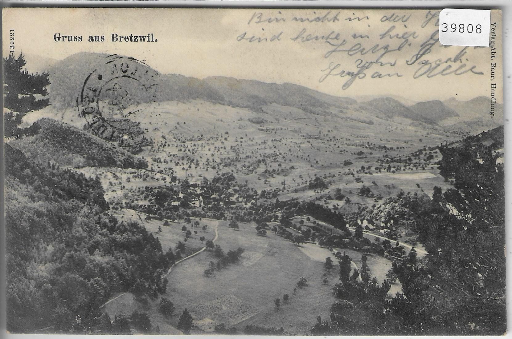 Cartoline postali: Gruss aus Bretzwil – Usato da Ettingen venduto da Kartenplanet
