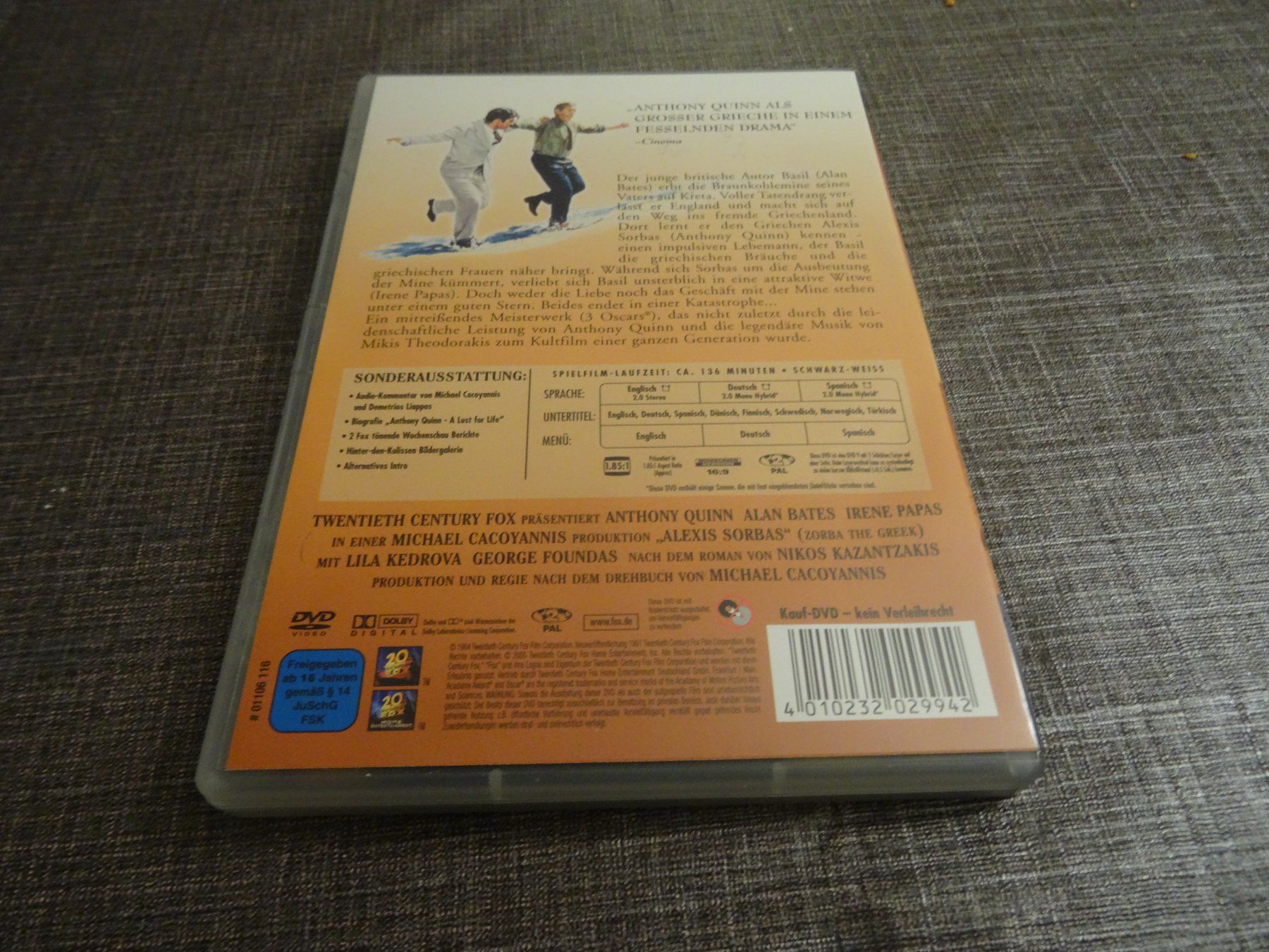 Tutti i DVDs: Alexis Sorbas DVD Anthony Quinn – Usato da Olten venduto da Disc-Verkauf 2