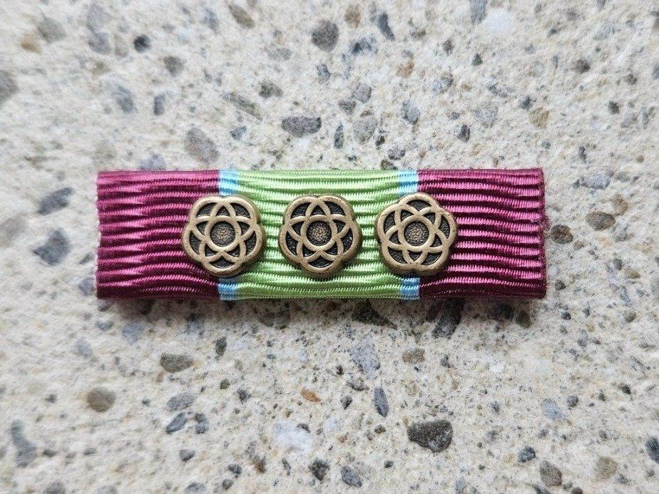 Schweizer Armee Plaketten & Abzeichen: *** Ribbon Swisscoy 3 x Bronce *** – Neu und originalverpackt aus Riedholz von fr_sIruP