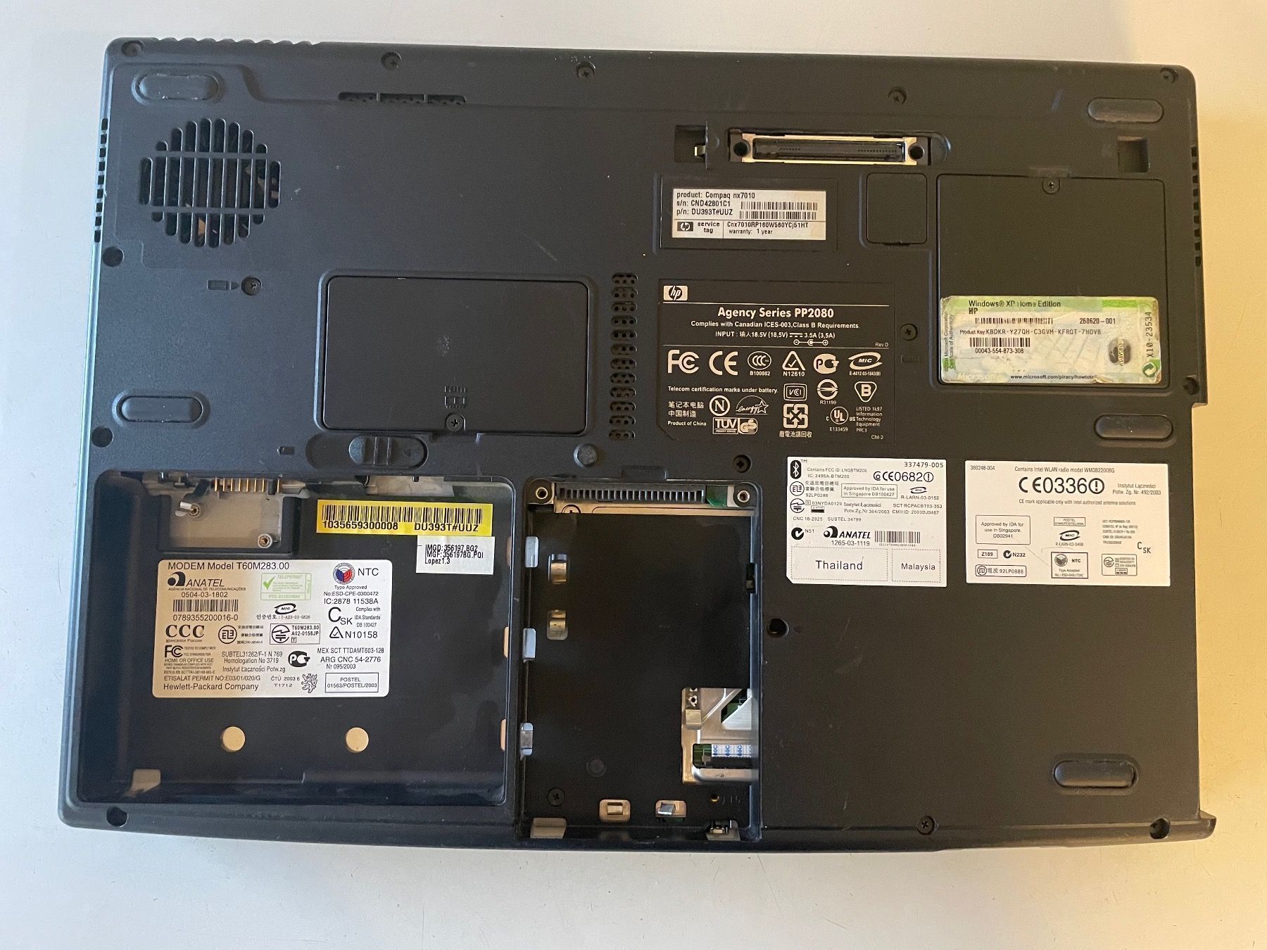 Compaq Notebooks: Portable hp compaq   nx7010 défectueux – Defekt aus moudon von faucheur2 3