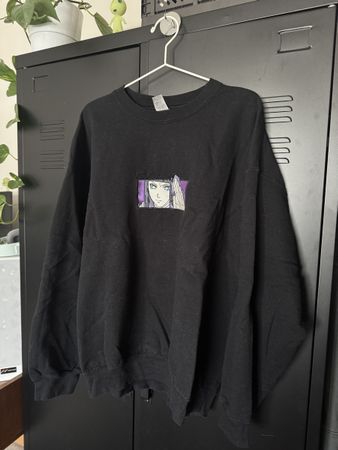Hinata Hyuga Embroidered Sweatshirt - XL