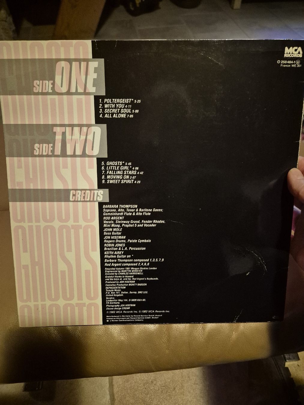Dischi in vinile: Barbara Thompson - Ghosts - Seltene Vinyl LP  – Usato da Grandval venduto da JeroenK 1