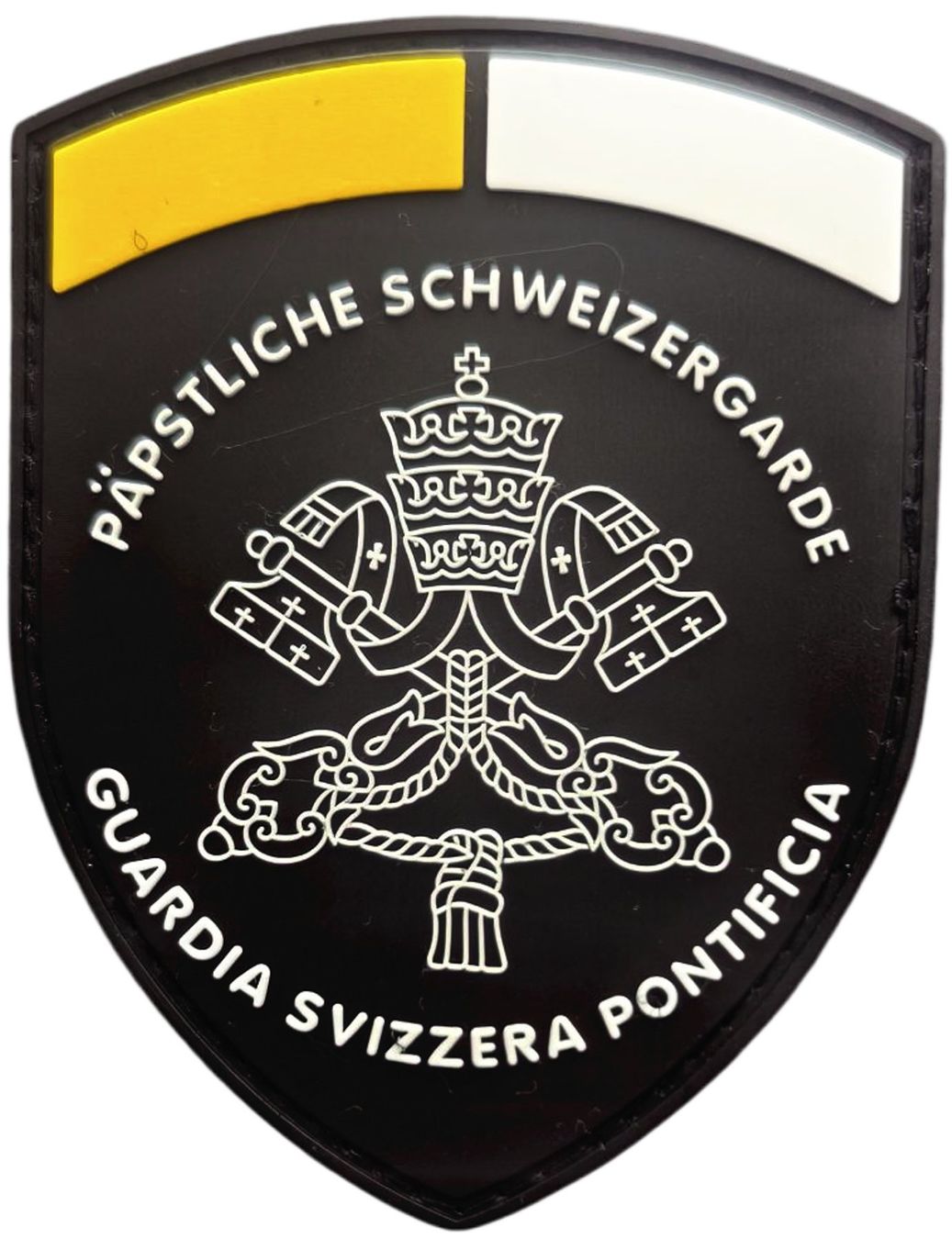 Swiss Placchette & Badge: Schweizergarde, Guardia Svizzera Pontificia Patch mit Klett. – Nuovo e nell'imballaggio originale da Emmenbrücke venduto da F.ingl-1947