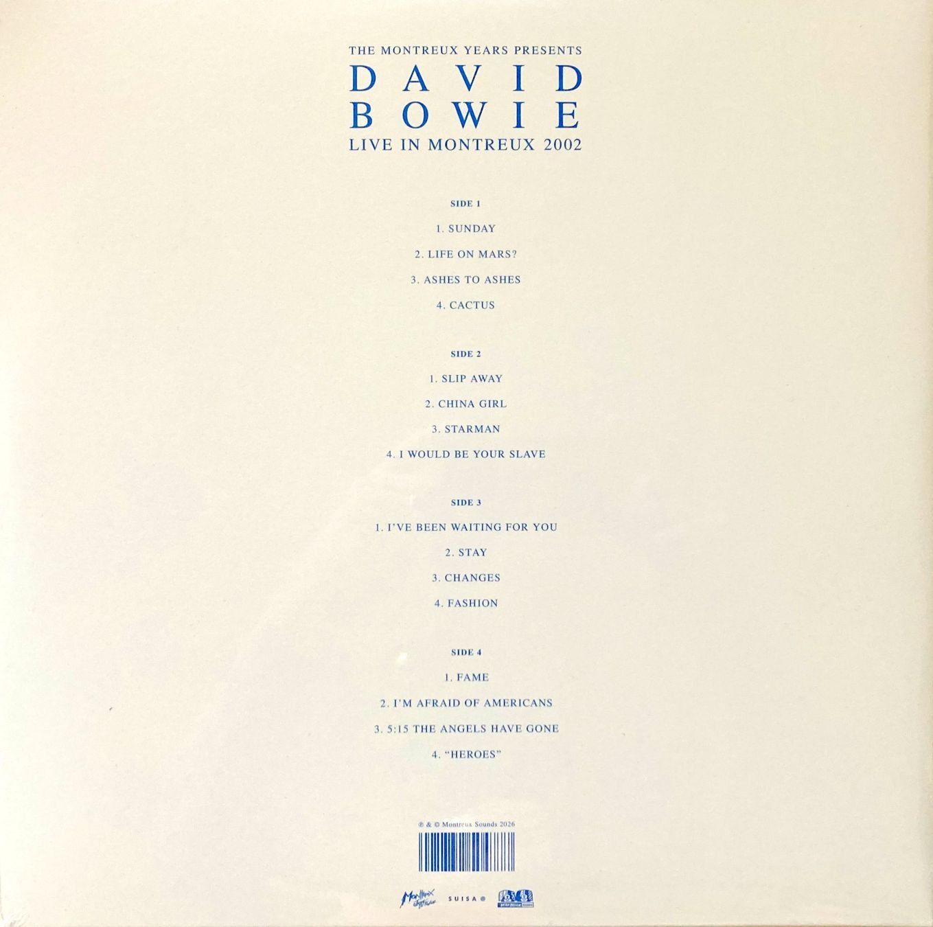 Dischi in vinile: DAVID BOWIE - LIVE IN MONTREUX 2002 – Nuovo e nell'imballaggio originale da Bottens venduto da hotter-than-hell 1