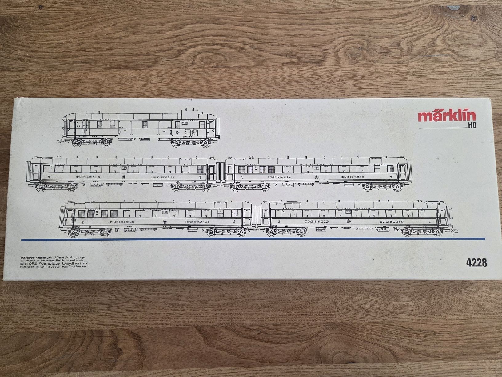 Märklin Modellini di ferrovie: Märklin 4228 wagen Set Rehiengold – Usato da Berikon venduto da TopLok1 8