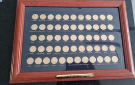 US Quarter Dollar Collection 56 Stück Staaten + Territorien