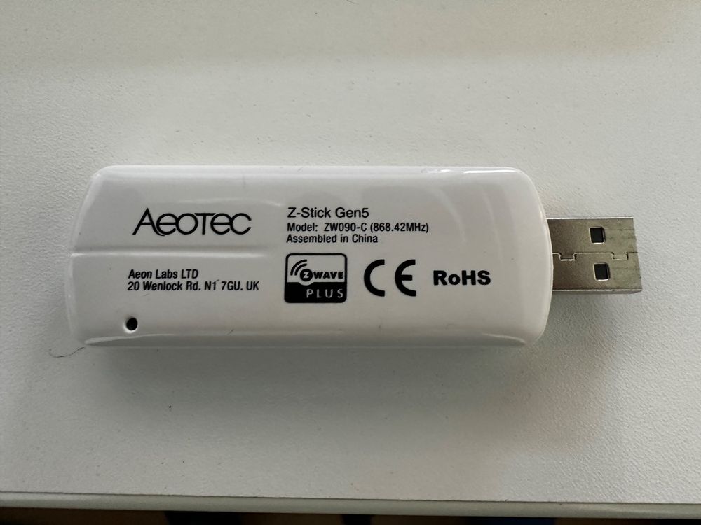 Aeotec Z-Stick Gen5 Z-Wave (ZW090-C) (Gebraucht) in Kriens für CHF 12 ...