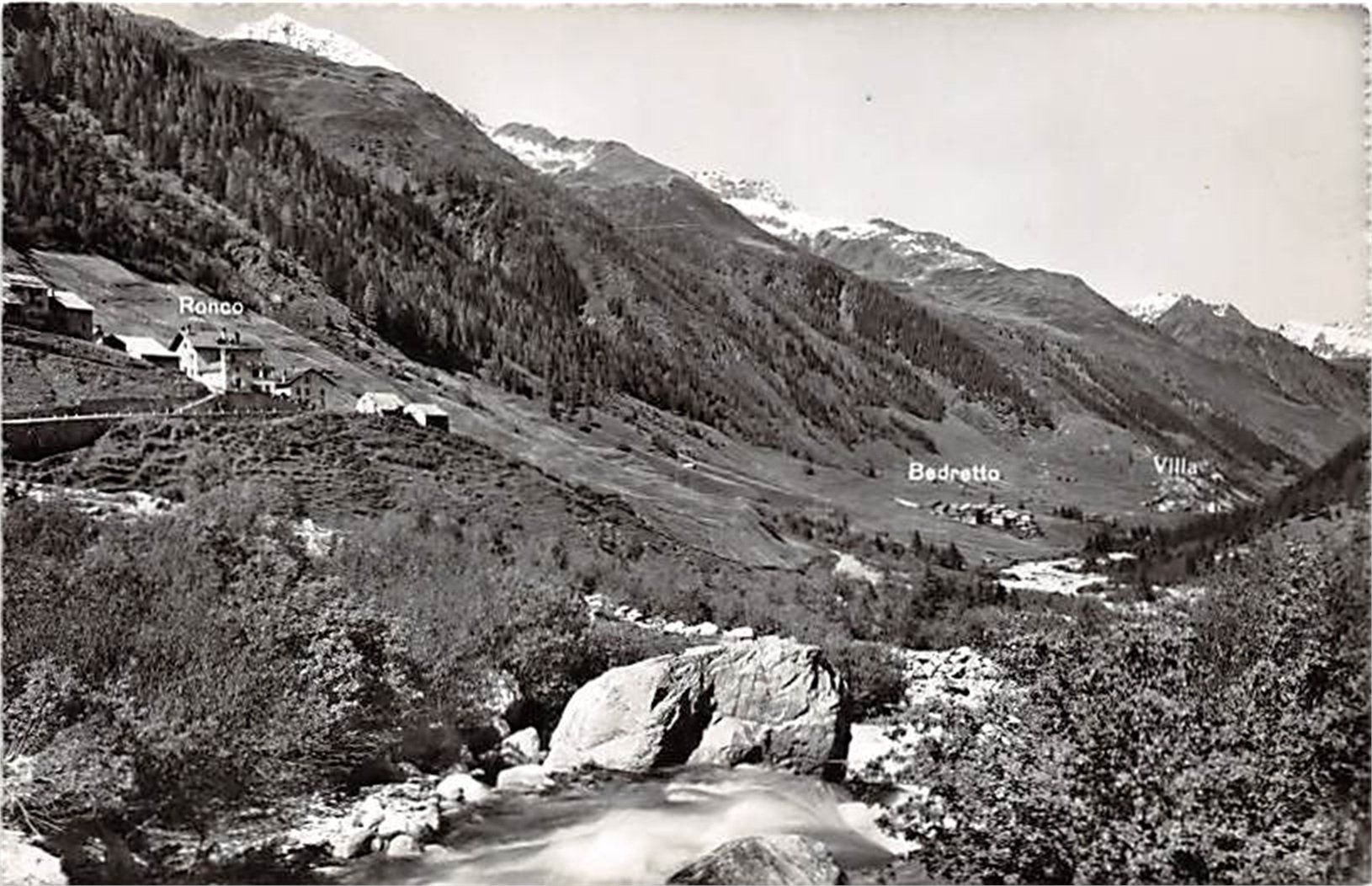 Ansichtskarten: Bedretto, Ronco, Villa – Gebraucht aus Ottikon b.Kemptth. von Neptun1974