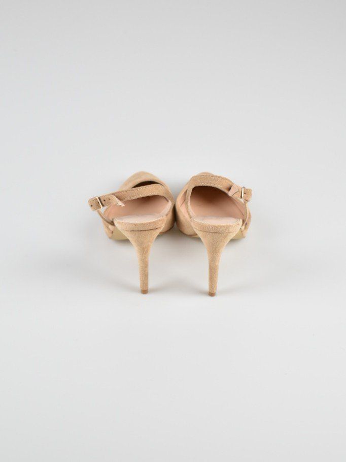 Scarpe da donna: Verde Slingback Pumps Gr.39, Wildleder-Optik, beige – Nuovo (secondo la descrizione) da Nürensdorf venduto da 2ND_STORY 4