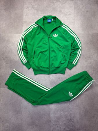Adidas Firebird Open Leg Trainingsanzug Grün - Grösse XS