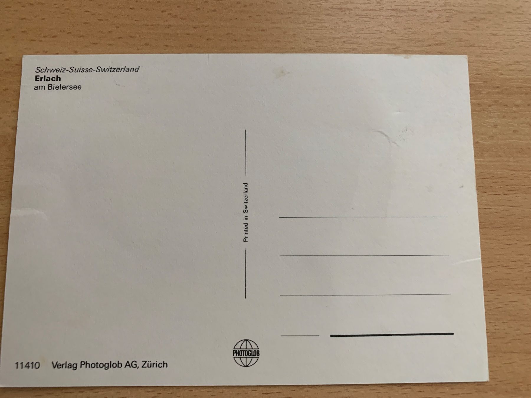Cartoline postali: ANTIKE ANSICHTSKARTE ERLACH AM BIELERSEE********** – Usato da Ibach venduto da lisch3 2