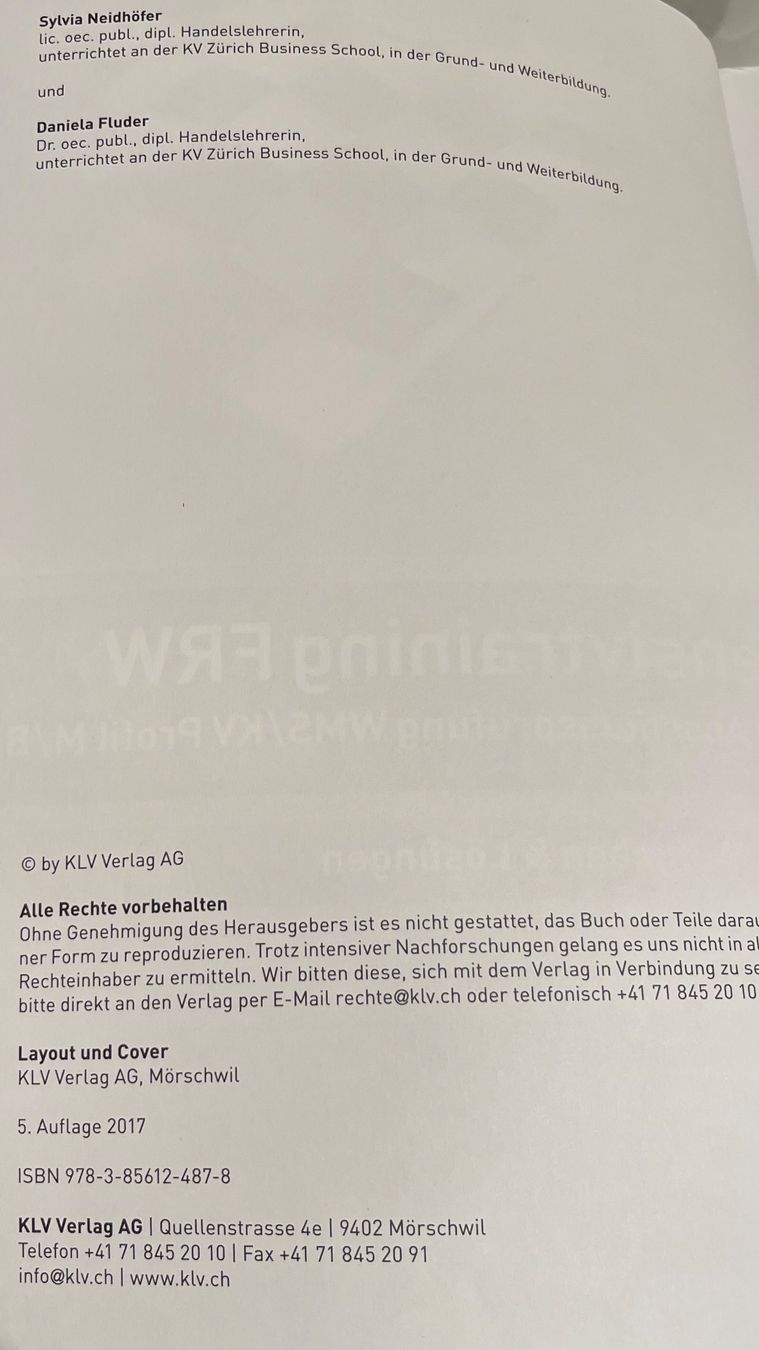 Libri: Intensivtrainig FRW BSM Buch – Usato da Widen venduto da Lupina2000 2