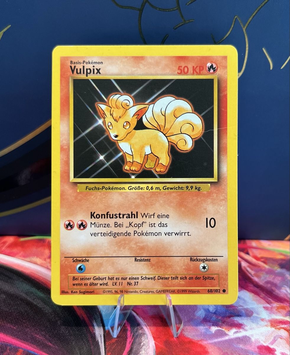 Pokémon Sammelbilder & Trading cards: Pokémon Karte 1999; Base Set - Vulpix #68/102 – Neu (gemäss Beschreibung) aus Wädenswil von TaSch77