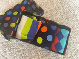 HAPPY SOCKS GIFT SET 3 ER PACK BUNT GRÖSSE 36-40