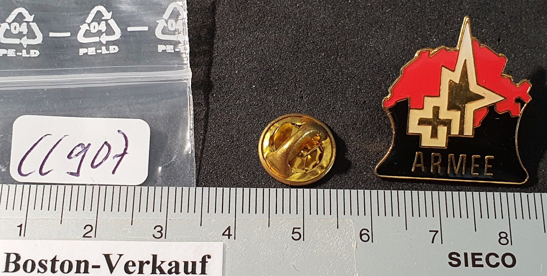 Schweizer Armee Placchette & Badge: CC907 - Pin Schweizer Armee Militär – Usato da Reinach BL venduto da Boston-Verkauf 1