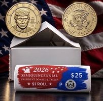 Rouleau officiel 25 pces de 1$ D. Trump 2026 (sold out USA)