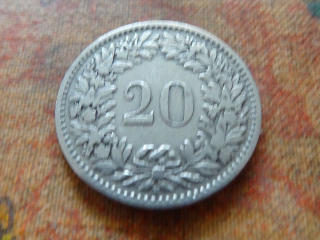 Toutes les monnaies: 20 Rp. 1894  (B) – D'occasion à Romanel-sur-Lausanne par Swift13 1