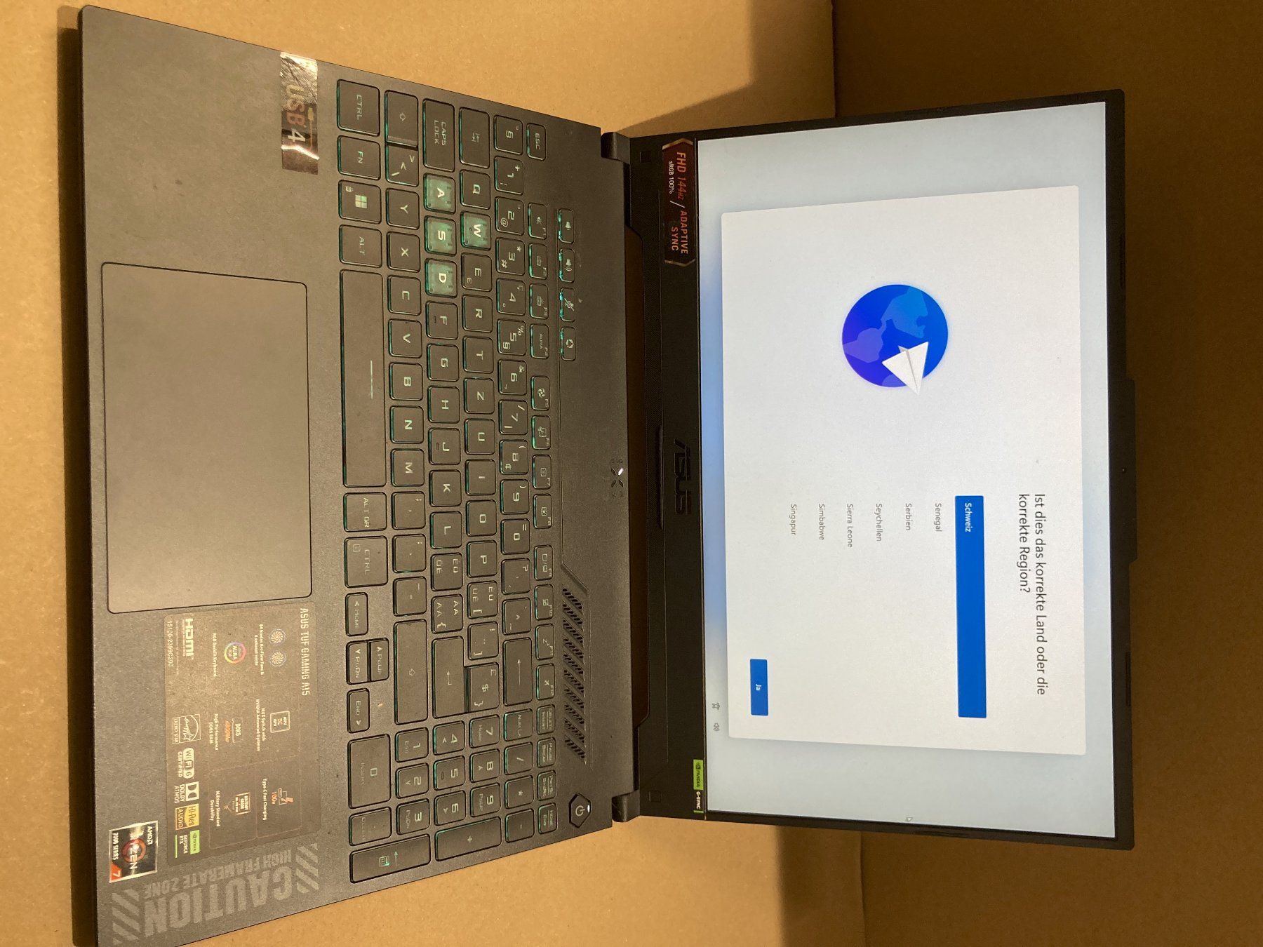 Asus Notebook: Asus TUF FA507NV-LP019W – Usato da riehen venduto da vinzent.online