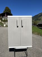 Kunststoffschrank 65x37x93 cm grau guter Zustand neu 