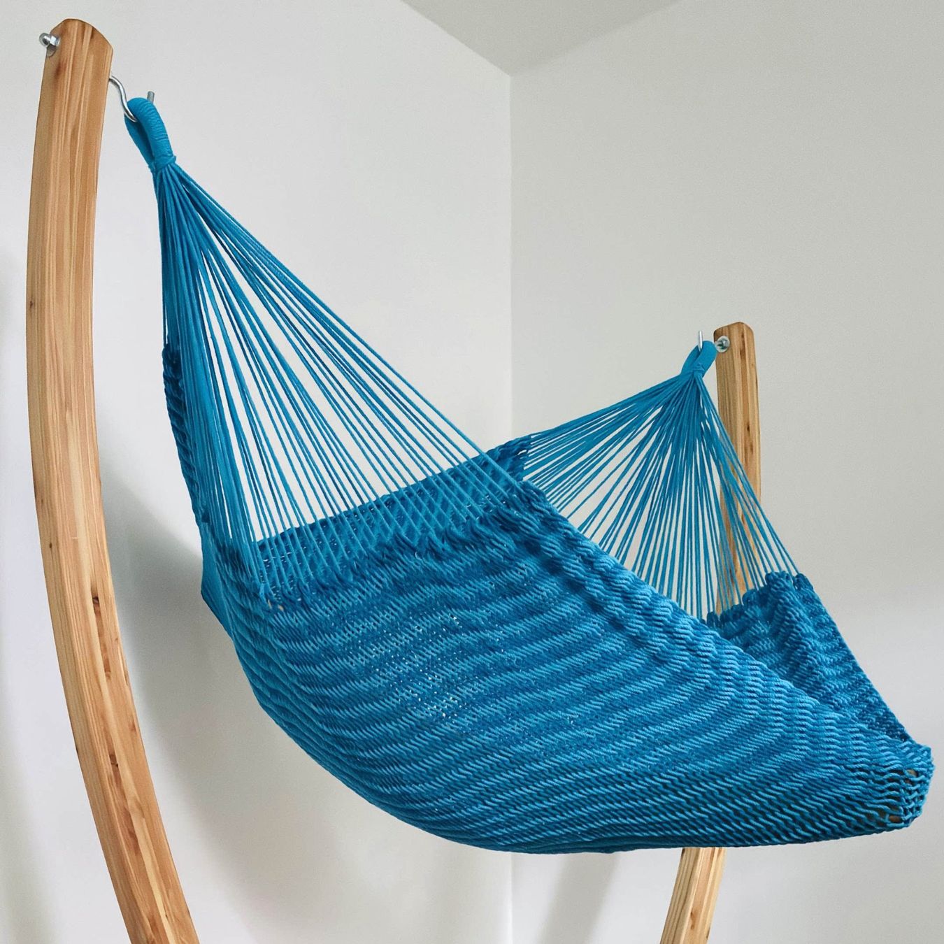 Poltrone pensili da giardino: MacaMex Netz-Hängesessel-SET Azure Baumwolle – Nuovo e nell'imballaggio originale da Tulln venduto da HaengemattenShop 3