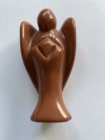Schutzengel Figur aus Goldfluss Stein, Glücksbringer!