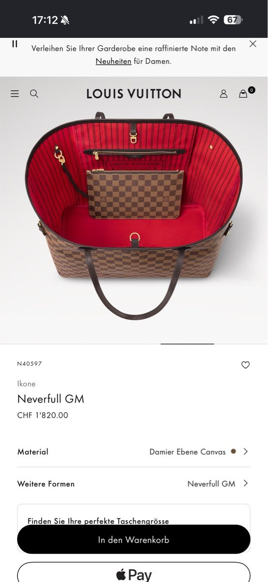 Louis Vuitton Borse da donna: Louis Vuitton Neverfull GM Tasche mit Original Verpackung&co – Nuovo (secondo la descrizione) da Unterlunkhofen venduto da Delia_Mango-Convers 5