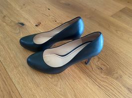 Navyboot Leder-Pumps Gr. 36  schwarz  wenig getragen