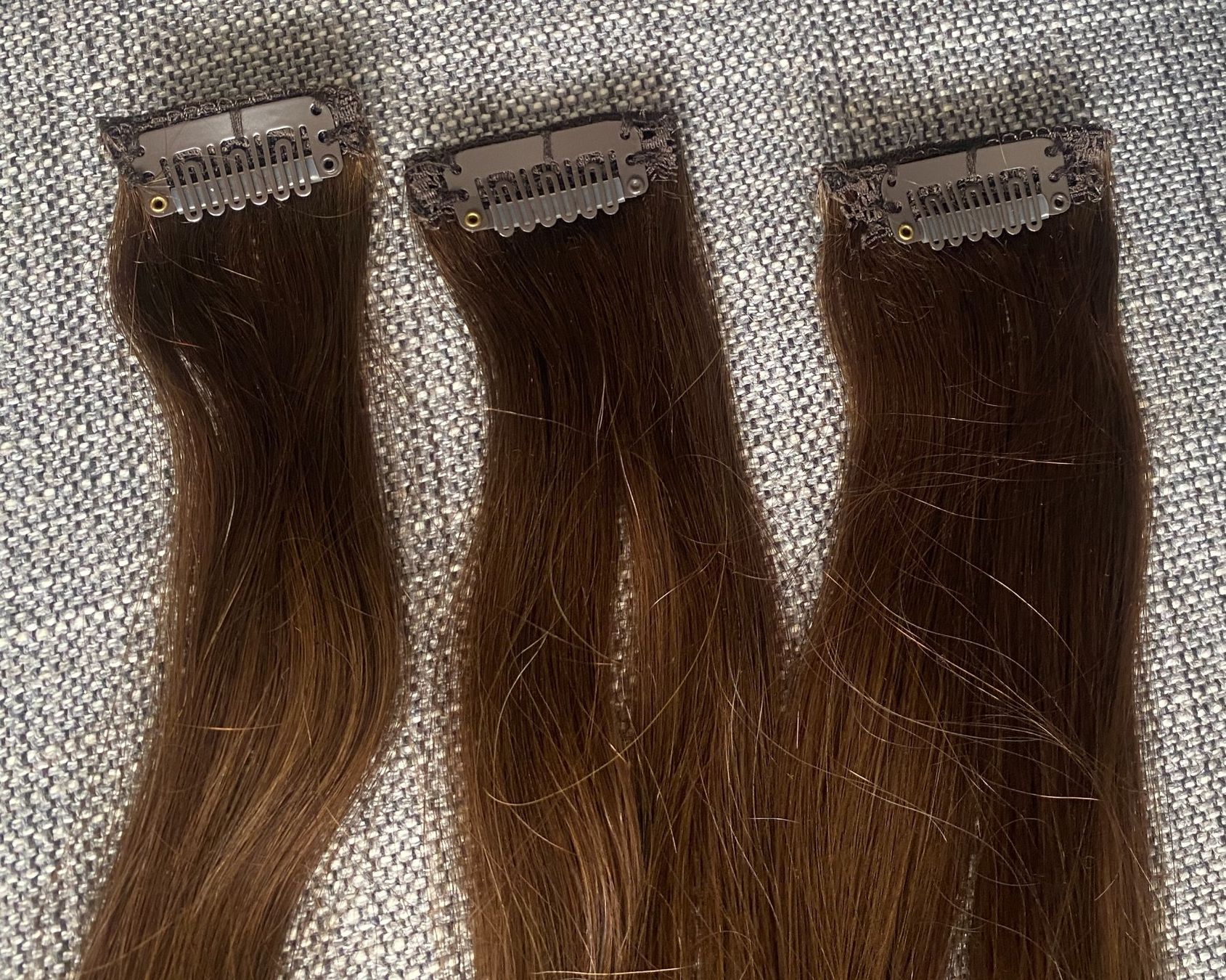 Parrucche: Echtes Haar Clip-in Extensions "Chocolate brown" – Usato da Thalwil venduto da gb_ea2000 6