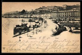 AK Lugano, Quai, 1901