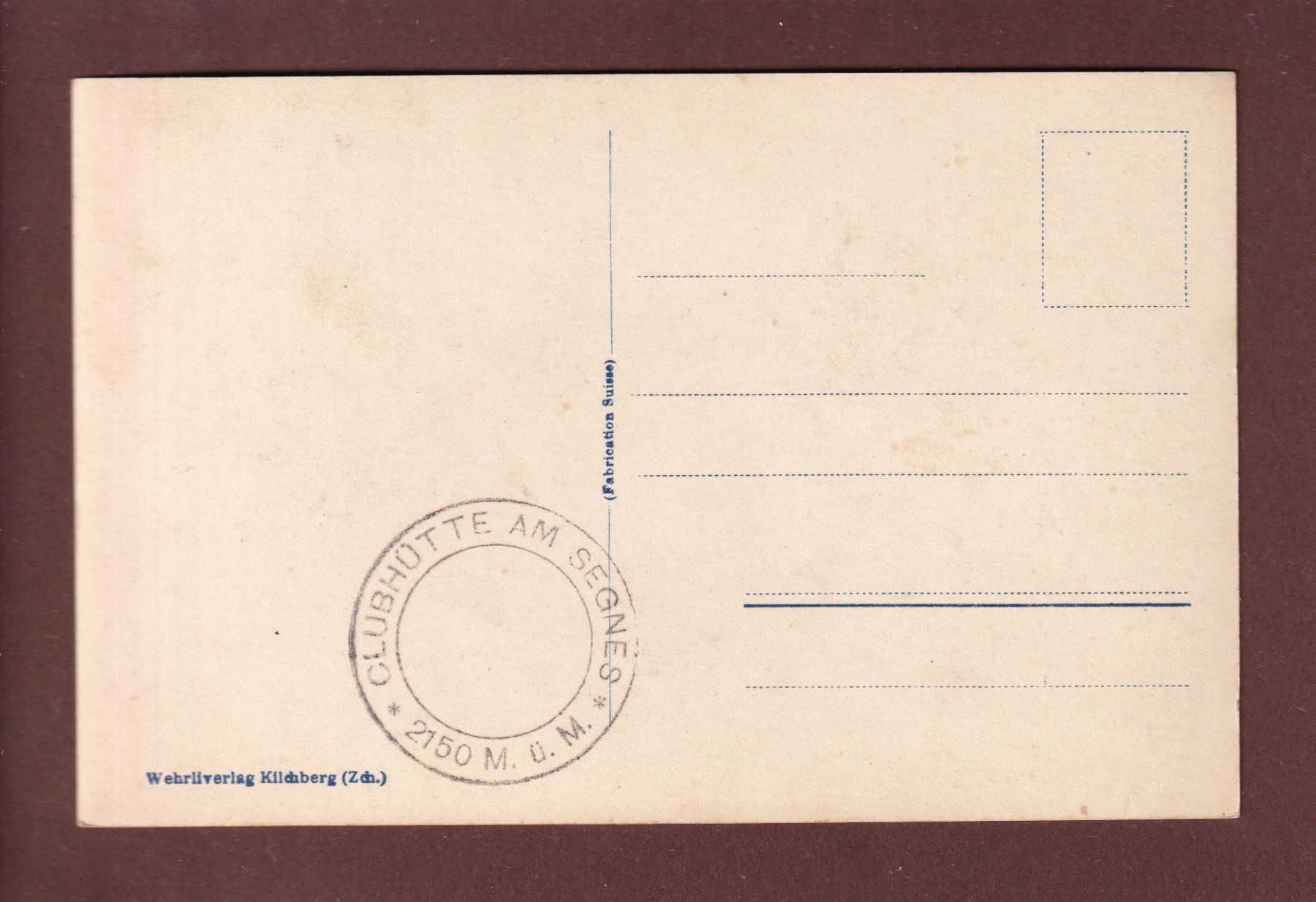 Cartoline postali: TSCHINGELHORN – Usato da Pully venduto da nicecards 1