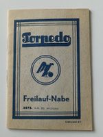 Alte Broschüre Fahrrad Torpedo - Freilauf Nabe ca. 1930