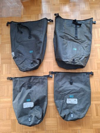 4 Ortlieb Velo-Taschen schwarz, gebraucht