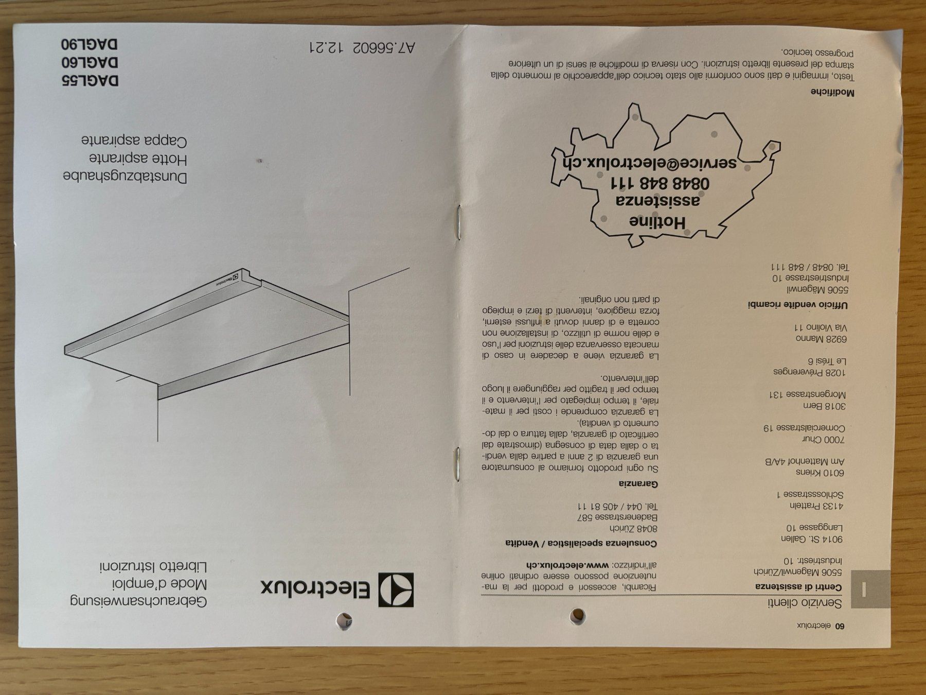 Electrolux Dampfabzug: Dunstabzughaube (Dampfabzug) DAGL55 – Gebraucht aus Gurbrü von tuareg03 4