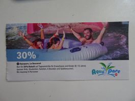 Aquaparc, Le Bouveret 30% Rabatt auf Tageseintritte