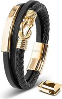 SERASAR Premium Lederarmband für Männer | Magnetverschluss