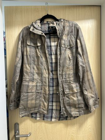 Barbour Parachute Field Jacket Damen – Tartan Beige – Gr. 36
