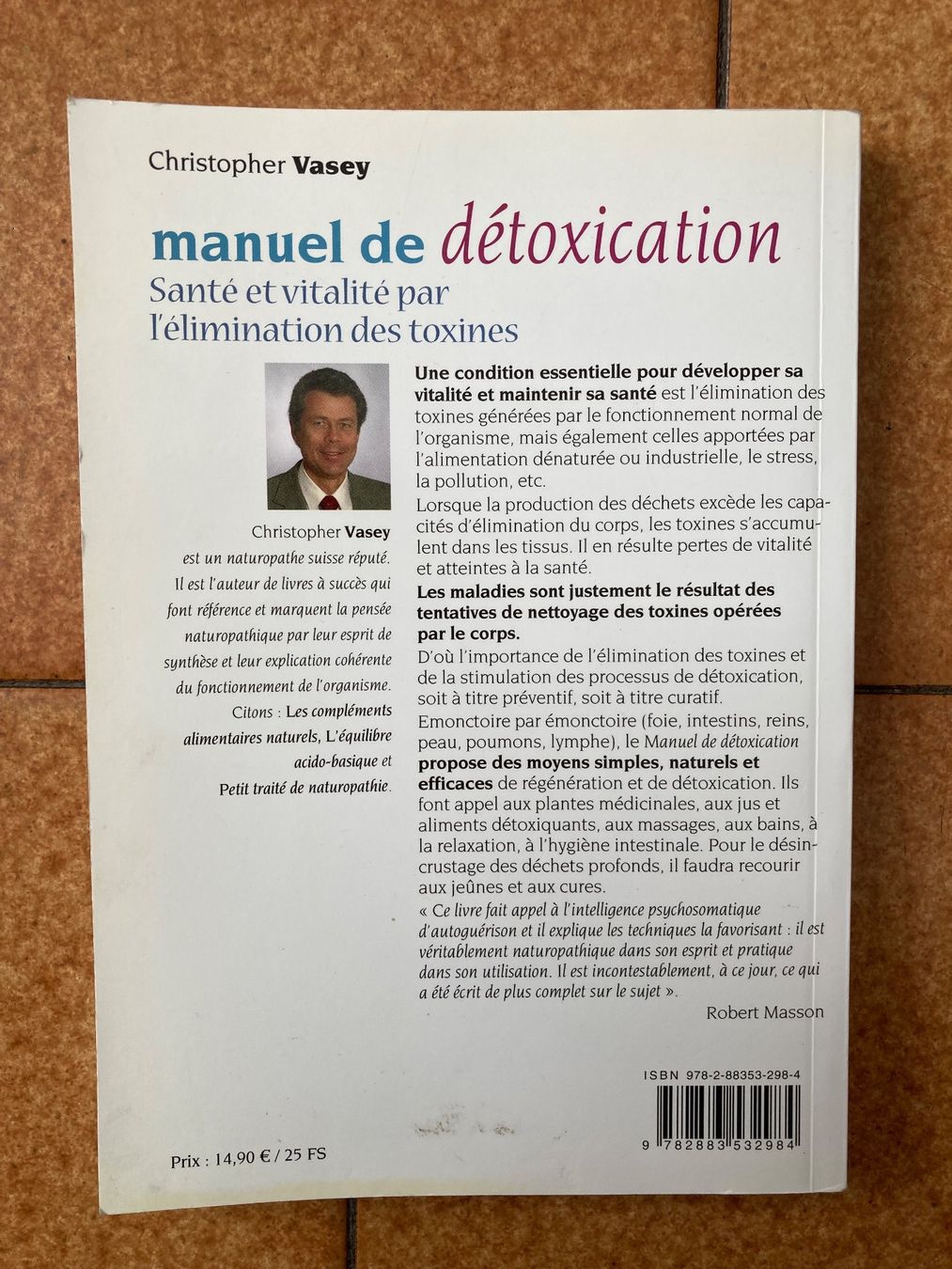 Bücher: Manuel de détoxication - Christopher Vasey – Gebraucht aus Minusio von moi_2t58 1