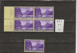 timbre B1Y ** Pro Patria 1938bloc de 4