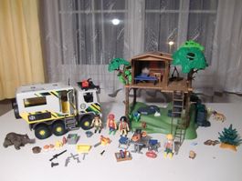 Playmobil Baumhaus und Expeditionstruck