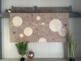 Grosses abstraktes Leinwandbild 190x80 cm – modernes Wandbil