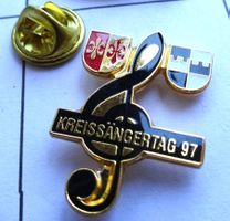 Pin Notenschlüssel Kreissängertag 2 Wappen