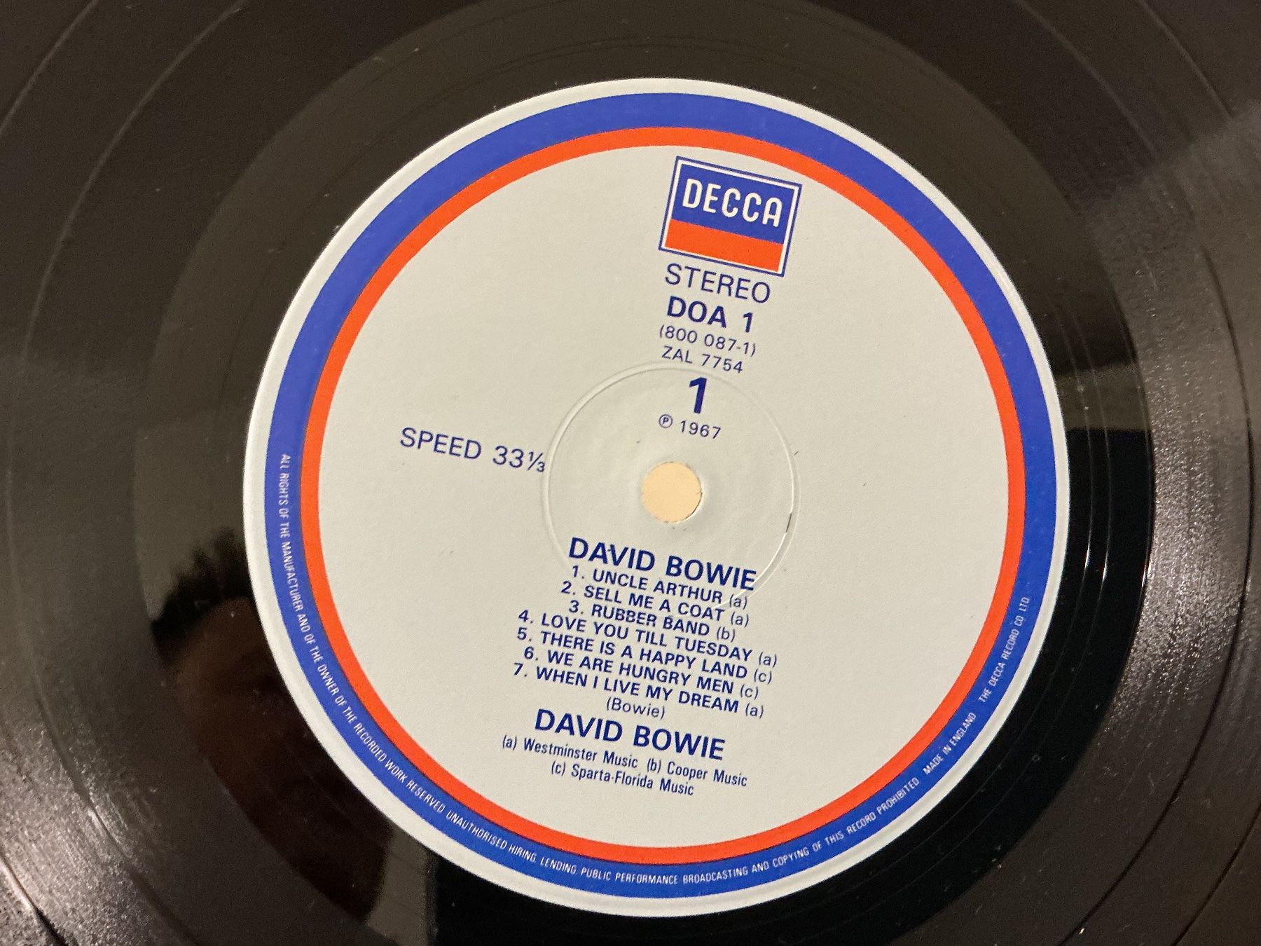 Dischi in vinile: David Bowie LP / TOP ZUSTAND – Usato da Winterthur venduto da Tumko-Vinyl 1