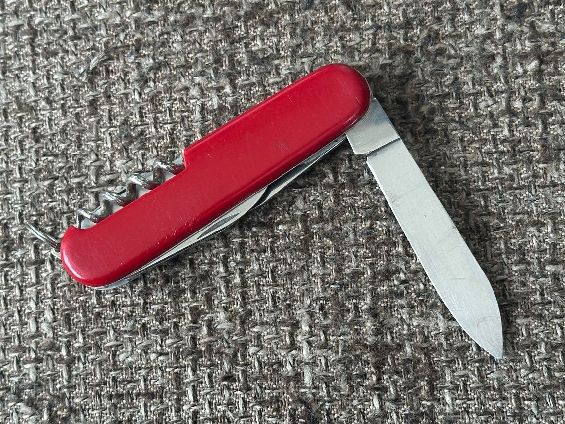 Victorinox Coltelli tascabile: Altes Sackmesser ELINOX Rot 91mm – Usato da Dübendorf venduto da lan1808 3