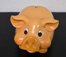 Sparschwein Schweinchen Keramik Vintage fröhlich 🐷