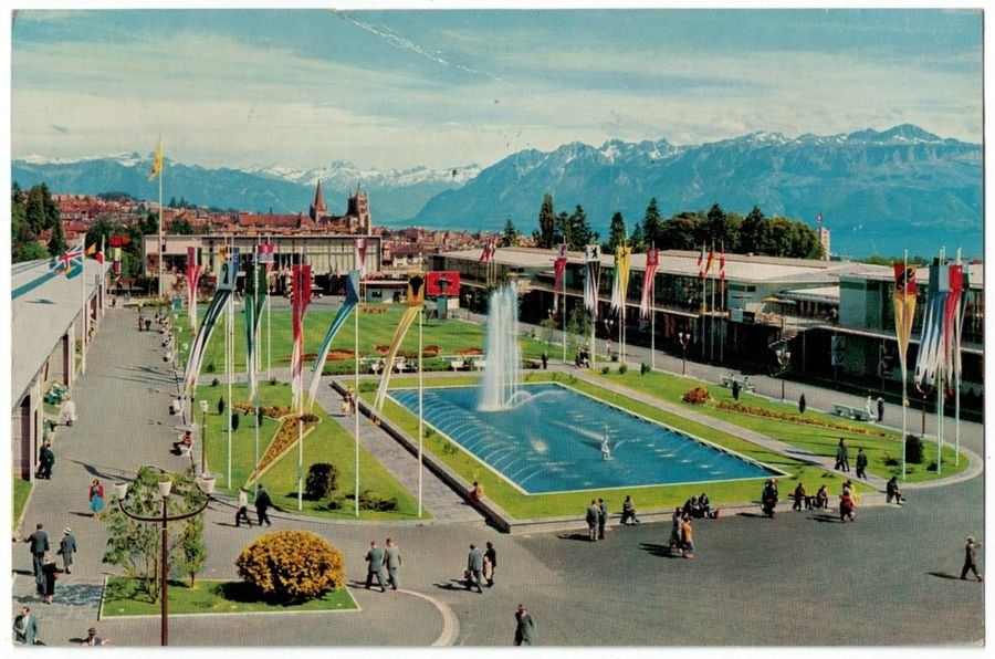 Cartoline postali: Foire Nationale de Lausanne 1958 – Usato da Frauenfeld venduto da POML