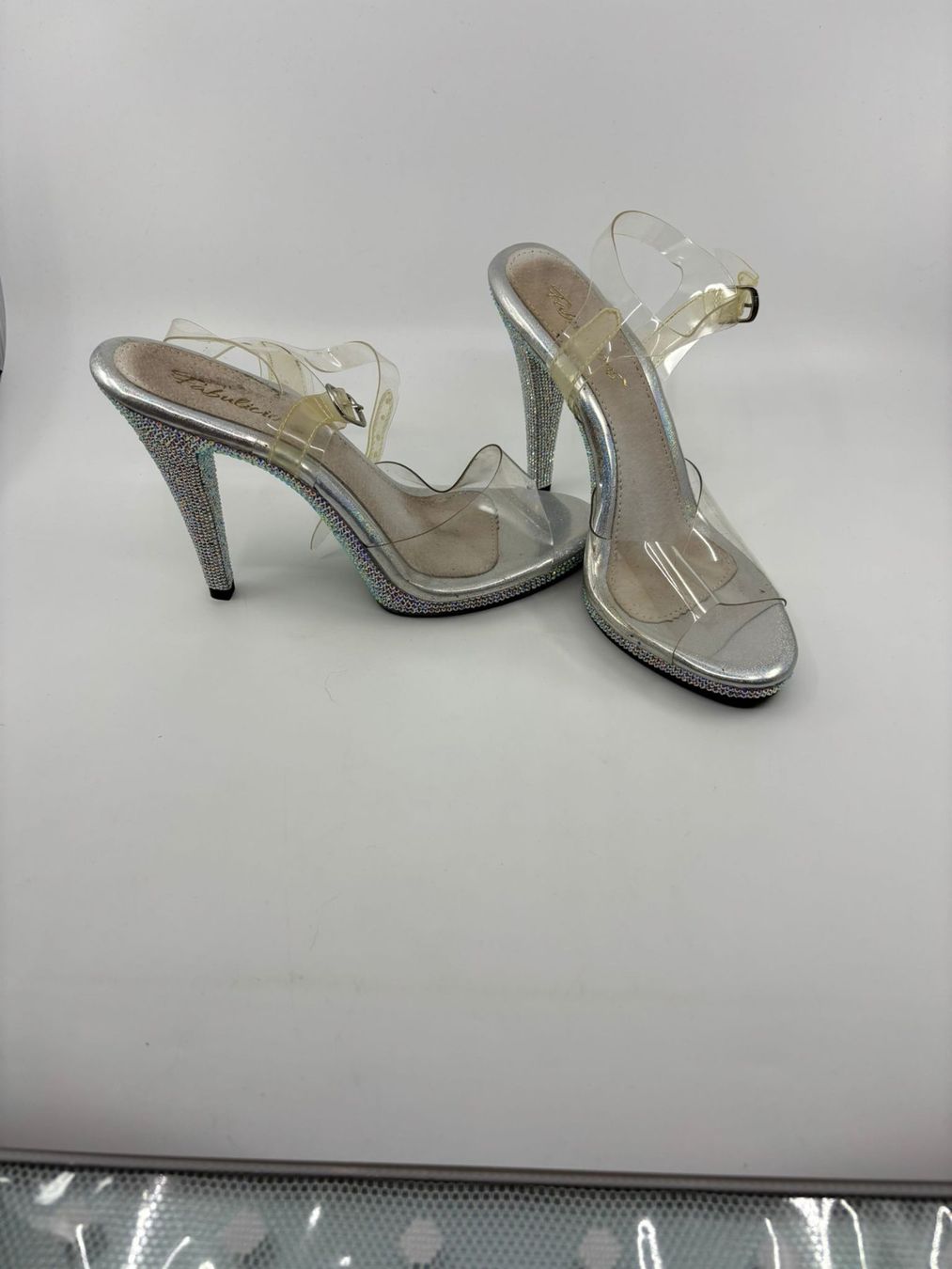 Scarpe da donna: Transparente Sommer High Heels Grösse 39-40 – Usato da Herisau venduto da Seyashop_2
