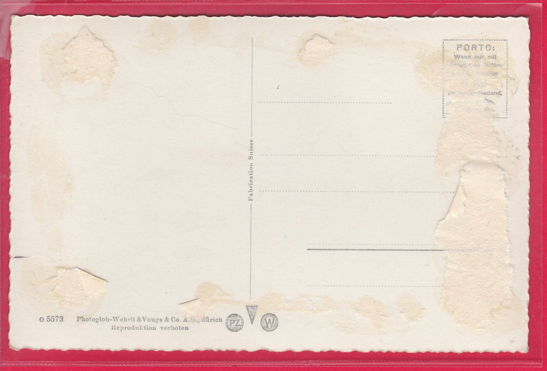Cartoline postali: LAUTERBRUNNEN MIT STAUBBACHFALL – Usato da Oberrieden venduto da Gebirgsstelze 1