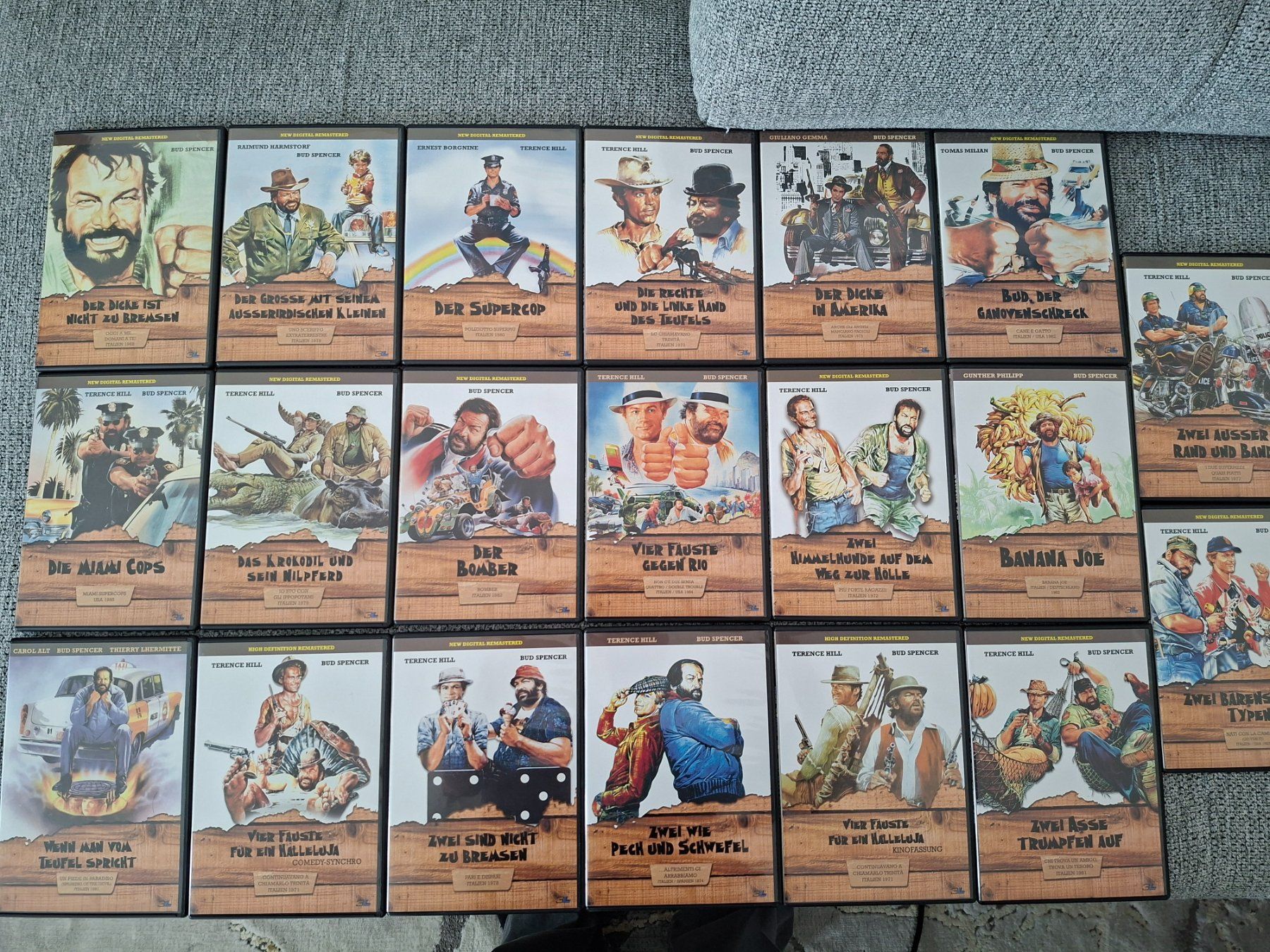 Alle DVDs: BUD SPENCER + TERENCE HILL -  BOX 20 DVDS UNCUT !! – Gebraucht aus Aesch BL von Burschi59